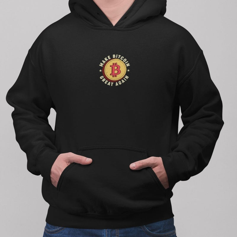 Moletom com Capuz "Make Bitcoin Great Again"