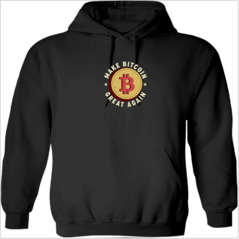 Moletom com Capuz "Make Bitcoin Great Again"